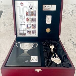 CFL Commemorative Pure Silver Ingot, Silver Trophy Display with Stamp & Coin Set